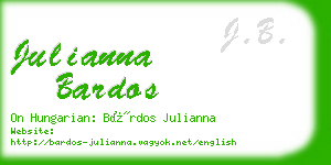 julianna bardos business card